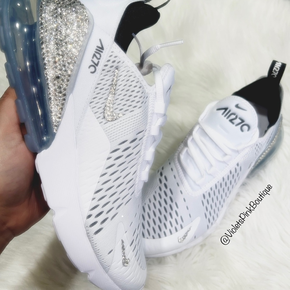 Swarovski Nike Air Max 270 Women's Custom Nike Sneakers - Picture 2 of 2